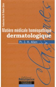 Matière Médicale Homéopathique Dermatologique