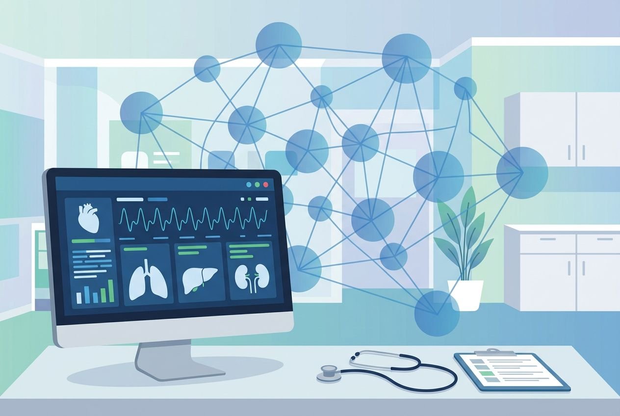 Écran médical affichant des données de santé, symbole de l’intelligence artificielle en médecine