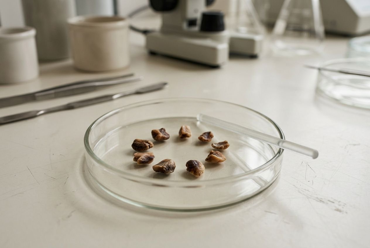 Boîte de Petri utilisée pour l'analyse du microbiote intestinal en laboratoire
